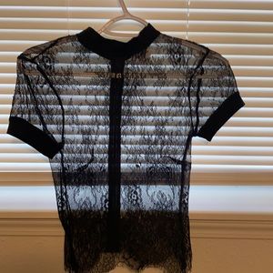 Floral see through top